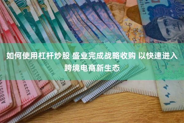 如何使用杠杆炒股 盛业完成战略收购 以快速进入跨境电商新生态