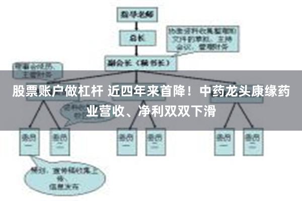 股票账户做杠杆 近四年来首降！中药龙头康缘药业营收、净利双双下滑