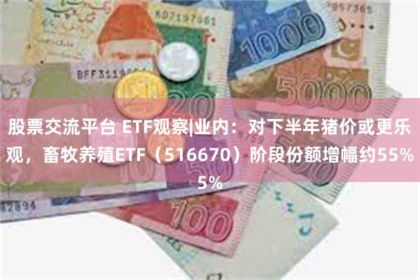 股票交流平台 ETF观察|业内：对下半年猪价或更乐观，畜牧养殖ETF（516670）阶段份额增幅约55%