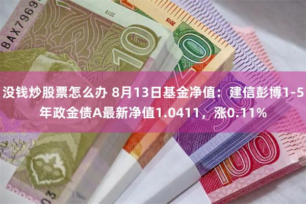 没钱炒股票怎么办 8月13日基金净值：建信彭博1-5年政金债A最新净值1.0411，涨0.11%