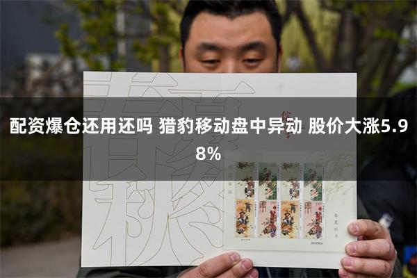 配资爆仓还用还吗 猎豹移动盘中异动 股价大涨5.98%