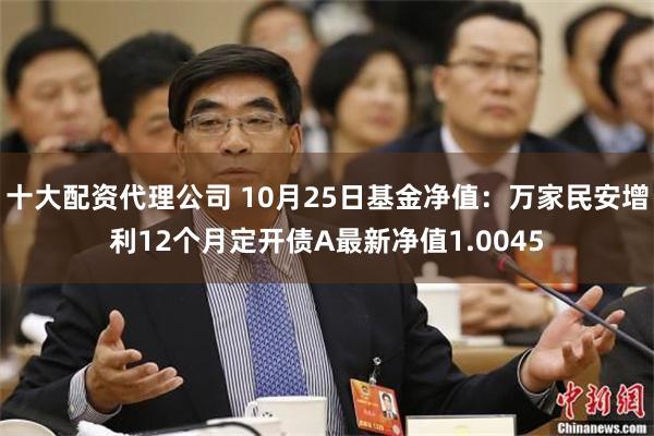 十大配资代理公司 10月25日基金净值：万家民安增利12个月定开债A最新净值1.0045