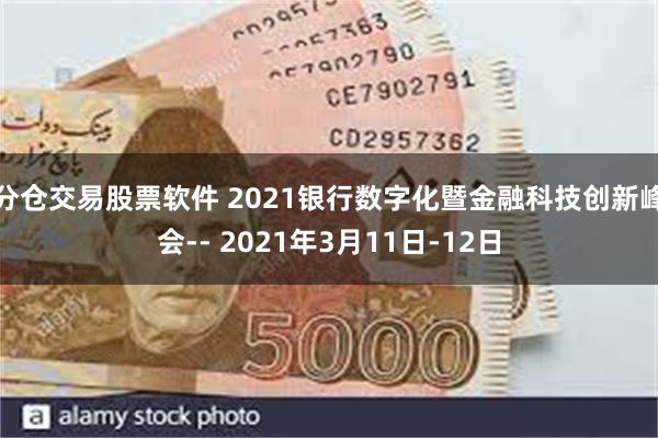 分仓交易股票软件 2021银行数字化暨金融科技创新峰会-- 2021年3月11日-12日